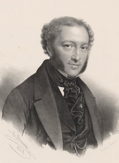 Portræt af pianist og komponist Ignaz Moscheles 1794-1870, af A. Brandt