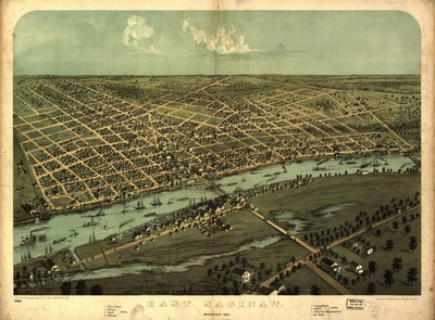 East Saginaw, Michigan, 1867 LOC 80691360 af A.; Chicago Lithographing Co. Ruger