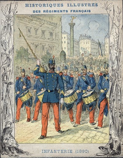 fransk infanteri af A. Demarle