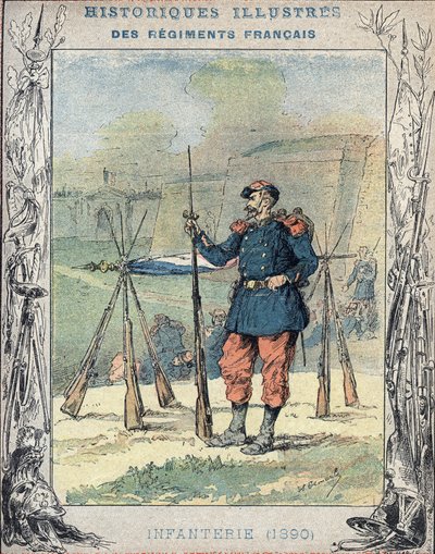 fransk infanteri af A. Demarle
