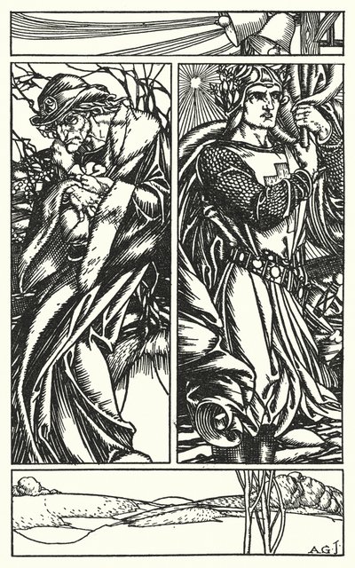 Illustration til Tennysons In Memoriam (kobberstik) af A. Garth Jones