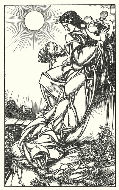 Illustration til Tennysons In Memoriam (kobberstik) af A. Garth Jones