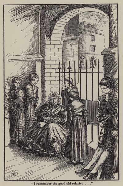 Illustration til The Essays of Elia af Charles Lamb (litho) af A. Garth Jones