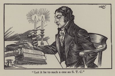 Illustration til The Essays of Elia af Charles Lamb (litho) af A. Garth Jones