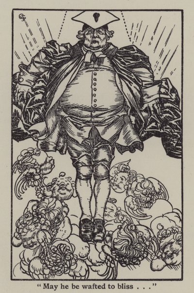 Illustration til The Essays of Elia af Charles Lamb (litho) af A. Garth Jones