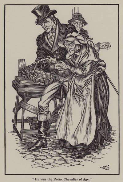 Illustration til The Essays of Elia af Charles Lamb (litho) af A. Garth Jones