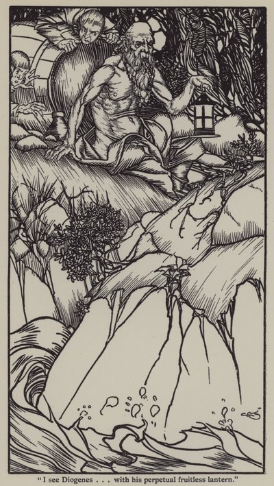 Illustration til The Essays of Elia af Charles Lamb (litho) af A. Garth Jones