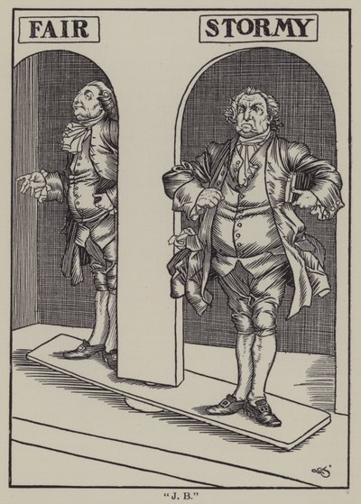 Illustration til The Essays of Elia af Charles Lamb (litho) af A. Garth Jones