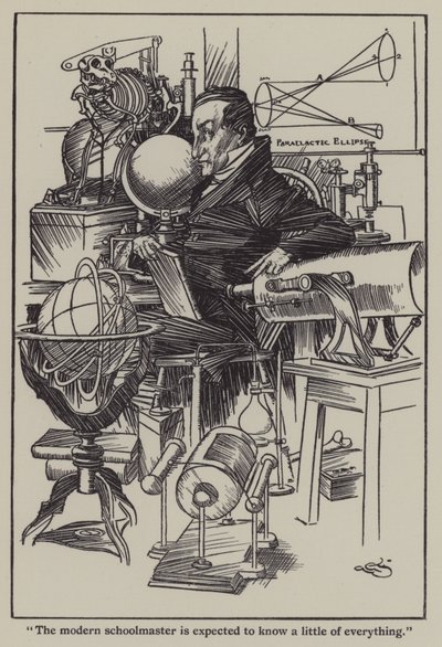 Illustration til The Essays of Elia af Charles Lamb (litho) af A. Garth Jones