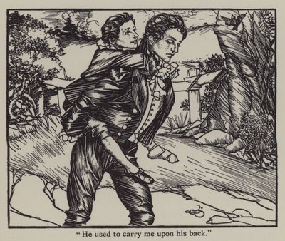 Illustration til The Essays of Elia af Charles Lamb (litho) af A. Garth Jones