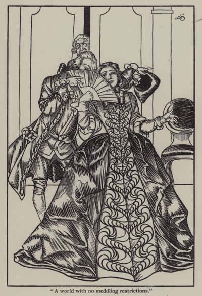 Illustration til The Essays of Elia af Charles Lamb (litho) af A. Garth Jones