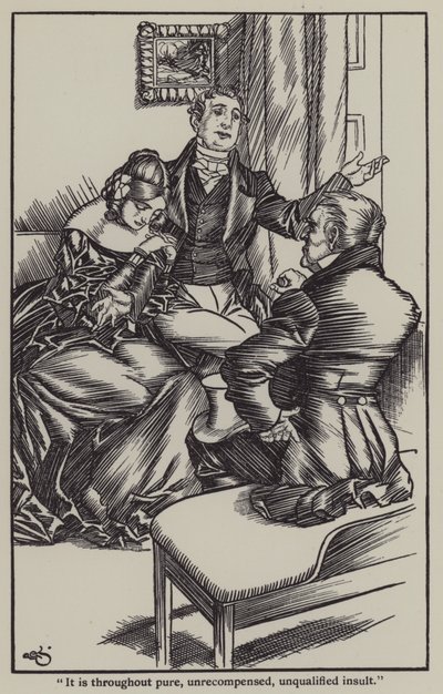 Illustration til The Essays of Elia af Charles Lamb (litho) af A. Garth Jones