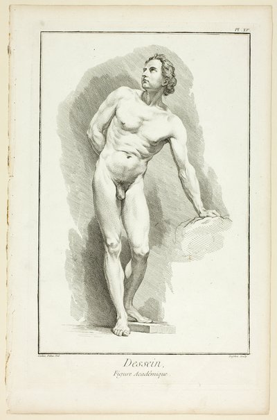 Design: Akademisk figur, fra Encyclopédie af A. J. Defehrt