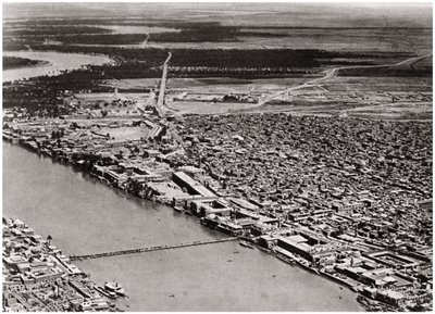 Bagdad fra et fly, Irak, 1925 af A. Kerim