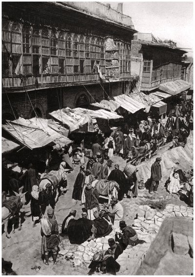 Sheikh Gazal-markedet i Ashar, Basra, Irak, 1925. af A. Kerim