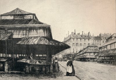 St Honore-markedet, 1915 af A. P. Martial