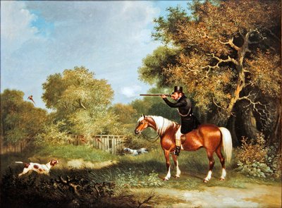 Fasanskydning (olie på lærred) af A. S. Boult