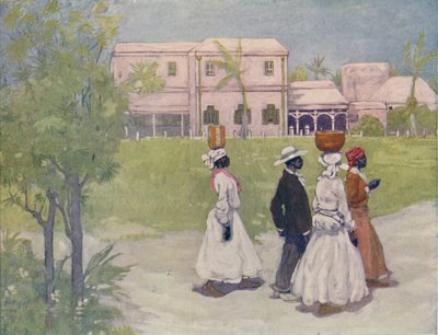 Sort går på arbejde, Barbados, 1916 af A. S. Forrest