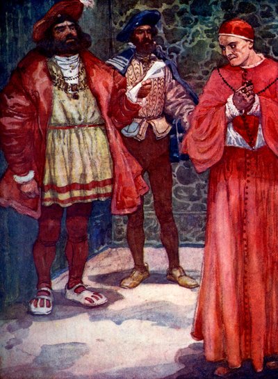 Henry sendte Wolsey væk fra retten, c1529, 1905. af A. S. Forrest