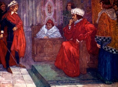 ...jeg sender dig i fængsel, sagde dommer Gascoigne, 1300-tallet, 1905 af A. S. Forrest