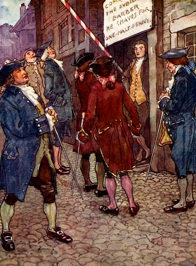 Richards butik blev hurtigt mode, 1750