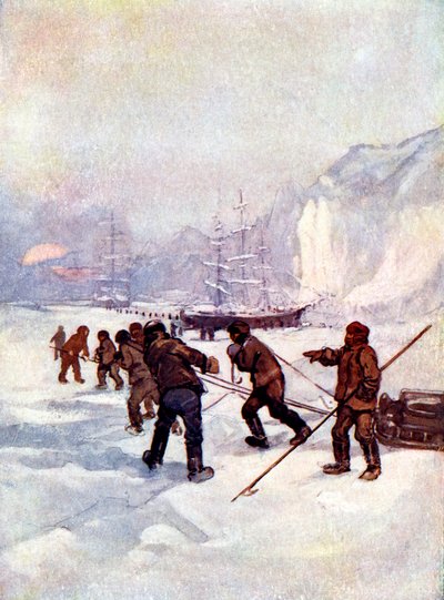 Skibene blev kaldt Terror and the Erebus, 1847, 1905. af A. S. Forrest