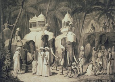 Elephants of the Raja of Travandrum, fra 
