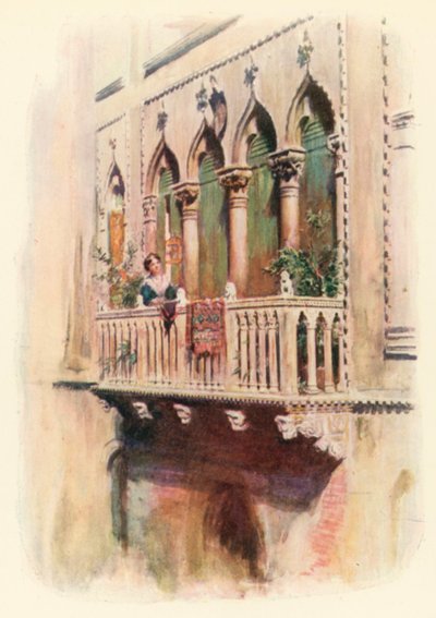 Balkon Palazzo Bragadin af A. Trevor Haddon
