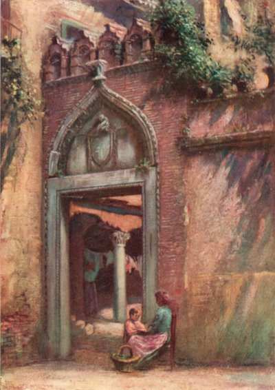 Indgang til Cortile of the Ca" Amadi af A. Trevor Haddon
