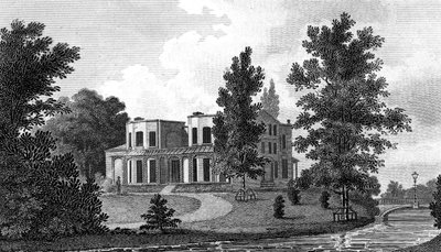 Lord Nelsons Villa i Merton, 1800-tallet. af A Warren