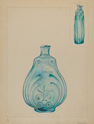 Glas flaske af A. Zaidenberg