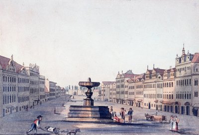 Hestemarked, ca. 1810 af A. and Berka, Johann Gustav