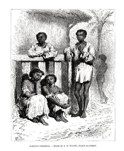 Oprindelige folk, Venezuela, 1800-tallet af A. de Neuville