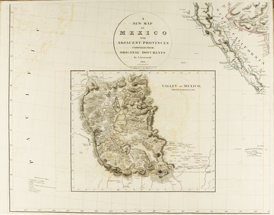 Et nyt kort over Mexico og tilstødende provinser af Aaron Arrowsmith