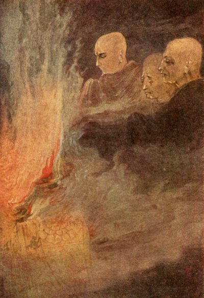 Den endelige udgivelse (farve litho) af Abanindranath Tagore