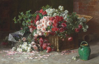 Kurv med roser, ca. 1890 (olie på lærred) af Abbott Fuller Graves