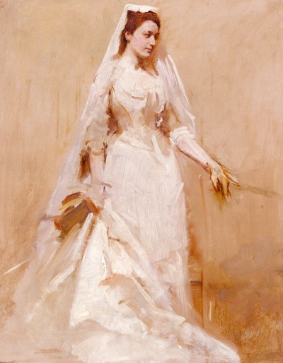 En brud, ca. 1895. af Abbott Handerson Thayer