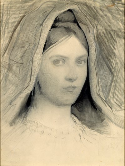 Hoved af Mary B. Thayer af Abbott Handerson Thayer