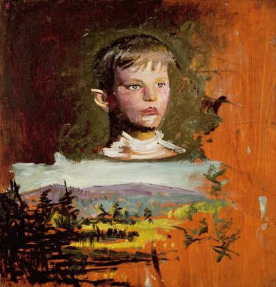 Hoved af en dreng, 1919 af Abbott Handerson Thayer