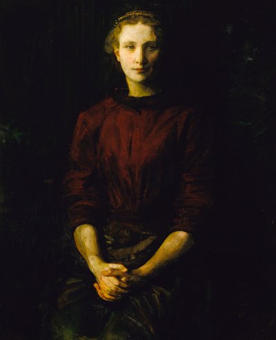 Portræt af en dame fru William B. Cabot, 1900-1902. af Abbott Handerson Thayer