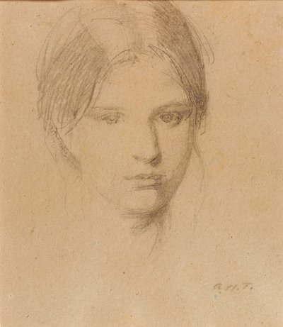 Portræt af kunstnerens datter, Mary af Abbott Handerson Thayer