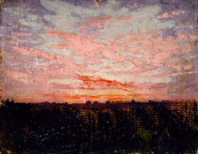 Solopgang eller solnedgang, studie til bogen Skjult farve i dyreriget af Abbott Handerson Thayer