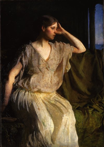 Kvinde i græsk kjole, ca. 1894 af Abbott Handerson Thayer