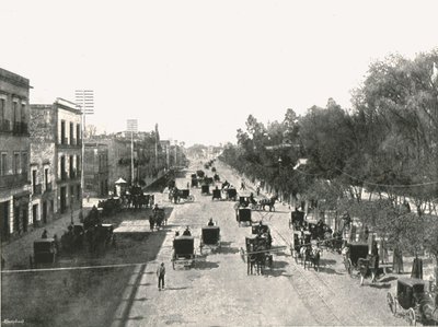Juarez Avenue, Mexico City, Mexico, 1895. af Abel Briquet