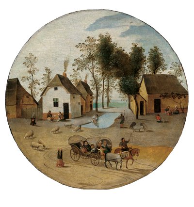 Juni måned, c.1606 af Abel Grimmer or Grimer