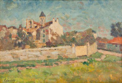 Paysage (olie på lærred) af Abel Lauvray