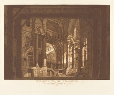 fængsel for Schaubühne af Abel Schlicht possibly after Giuseppe Galli Bibiena