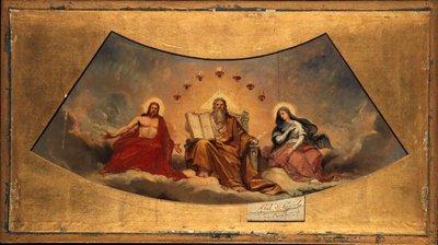 Fransk: Le Père éternel, le Christ et la Vierge af Abel de Pujol