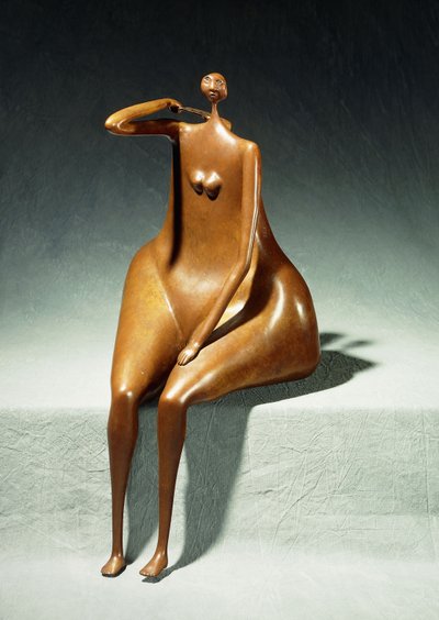Seated Woman with a Satcheldani af Abigail Varela