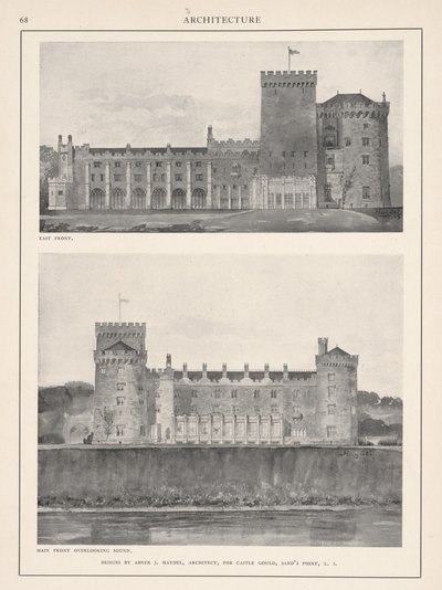 Castle Gould, Hempstead House, 1904 af Abner J. Haydel